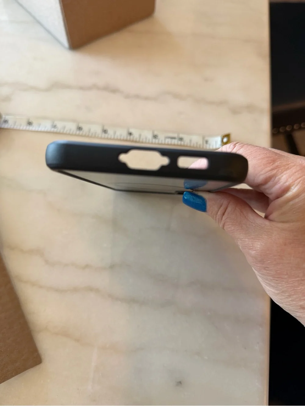 Clear Black Magnetic Ring Phone Case - Compatible Cell Phone Accessory